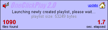 OneClickPlay - creates & launches a randomized M3U playlist